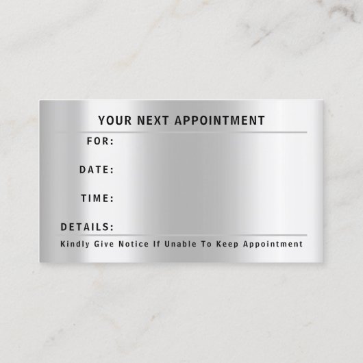 10% Rabatt für den nächsten Termin Logo Dankeschön (Rückseite)