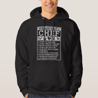10 Reasons To Date A Chef  Chief Cook Retro Culina Hoodie