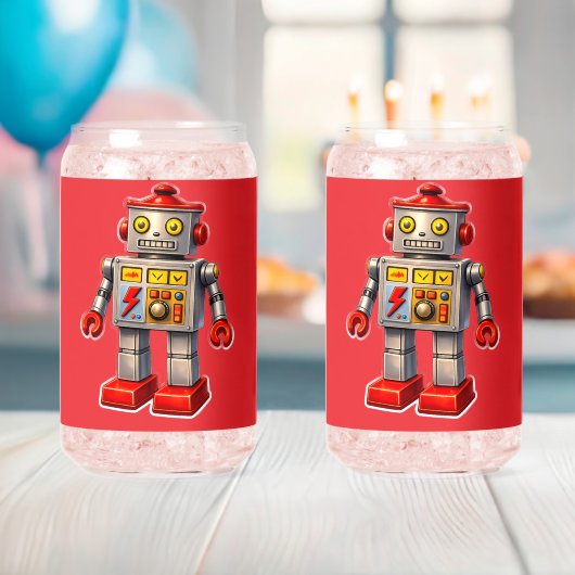 10 robot red glass can de dosenglas (Insitu (Baby Party))