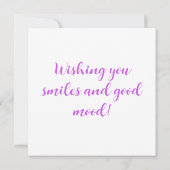 10. Rosa Lila Gold Geburtstagskarte Karte (Rückseite)