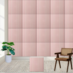 #10 Rosa Streifen Keramik Tile Fliese