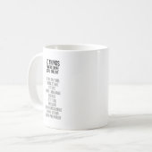 10 Sachen, die nulltalent erfordern Kaffeetasse (Vorderseite Links)