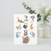 10 Schottische Tiere auf Postkarte (Stehend Vorderseite)