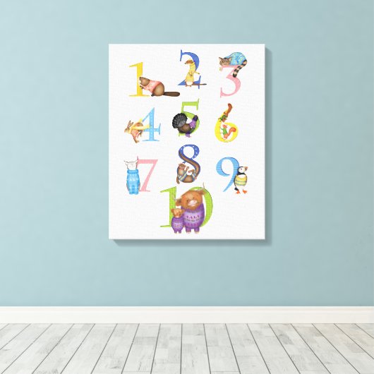 10 Schottische Tiere, Leinwand (Insitu (Holzboden))