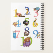 10 schottische Tiere Spiralheft Notizblock (Rückseite)