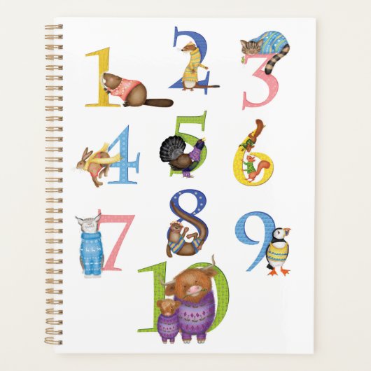 10 schottischer Tierplaner Planer (Vorderseite)