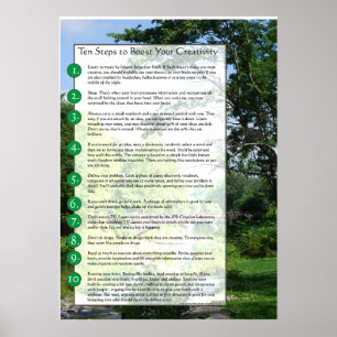 10 Schritte zur Förderung Ihrer Kreativität Poster