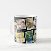 10 Schwarz-Weiß-Personalisierter Vater für Fotocol Kaffeetasse (Vorderseite Links)