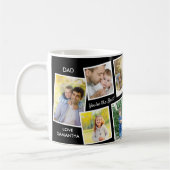 10 Schwarz-Weiß-Personalisierter Vater für Fotocol Kaffeetasse (Links)