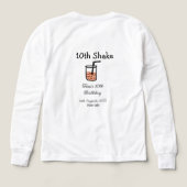 10. Shake 10. Geburtstag Milchshake-Schreiber (Design Rückseite)