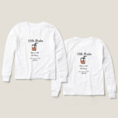 10. Shake 10. Geburtstag Milchshake-Schreiber (Design Vorderseite & Rückseite)