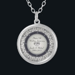 10. Silberner Hochzeitstag Versilberte Kette<br><div class="desc">20. Hochzeitstag-Muster - Grafik durch Amelia Carrie</div>