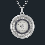 10. Silberner Hochzeitstag Versilberte Kette<br><div class="desc">20. Hochzeitstag-Muster - Grafik durch Amelia Carrie</div>