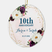 10. Silver Wedding Anniversary Keepake Keramik Ornament (Links)