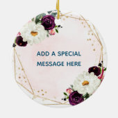 10. Silver Wedding Anniversary Keepake Keramik Ornament (Hinten)