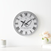 10. Silver Wedding Jubiläum Große Uhr (Zuhause)