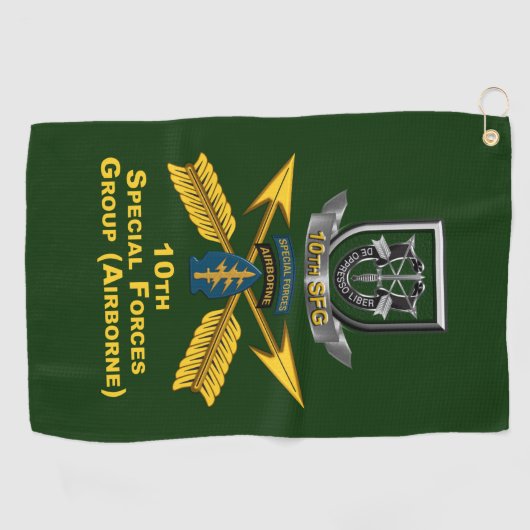 10. Special Forces Group  Golfhandtuch (Horizontal)