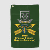 10. Special Forces Group  Golfhandtuch (Vorderseite)