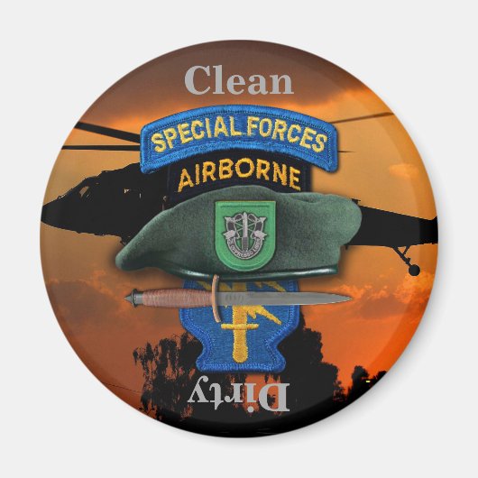 10. Special Forces Group Grüne Berets SFG SF Vets Magnet (Vorne)