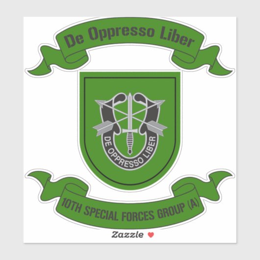 10. Special Forces Group (Im Flugzeug) 10. SFG Aufkleber (Blatt)