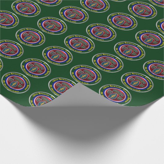 10. Special Forces Group Im Flugzeug Geschenkpapier (Ecke)