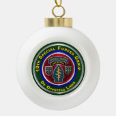 10. Special Forces Group Keramik Kugel-Ornament (Vorderseite)