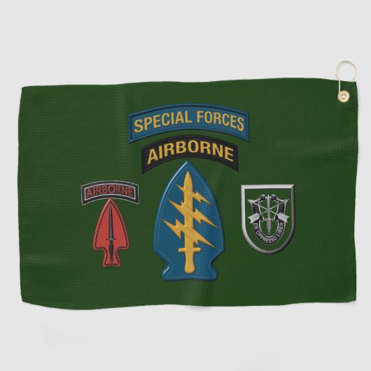 10. Special Forces Group Patch & Insignien Golfhandtuch (Horizontal)