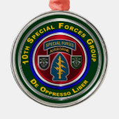 10. Special Forces Group Weihnachten bewahren Ornament Aus Metall (Vorne)