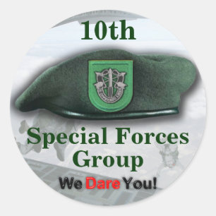 10. Spezielle Kraft Grünbeet Veteranen Sticker