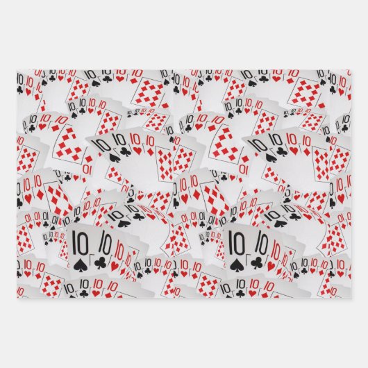 10 Spielkarten, Geschenkgutscheine, Geschenkpapier Set (Vorderseite)