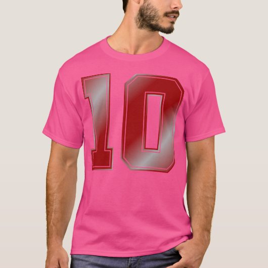 10 Sportnummer T-Shirt (Vorderseite)