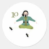 10 Sprengschnüre Runder Aufkleber (Vorderseite)