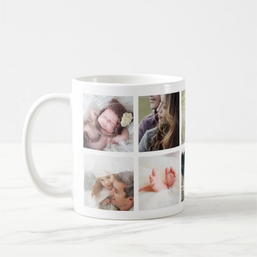10 Square FotoCollage Kaffeetasse (Links)