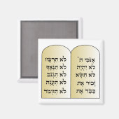 10 STELLUNGNAHMEN MANET IN HEBREW MAGNET (Vorderseite/Rückseite)