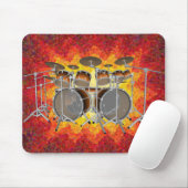 10 Stück Drum Kit & Graphics: Benutzerdefiniertes Mousepad (Mit Mouse)