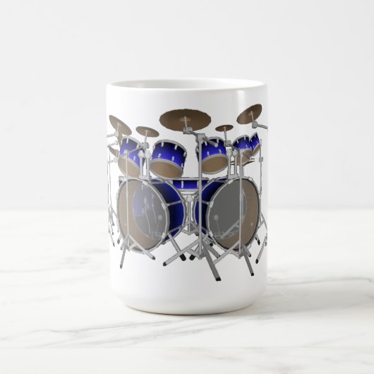 10 Stück-Trommel-Ausrüstung: Blaue Steigung: Kaffeetasse (Mittel)