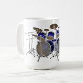 10 Stück-Trommel-Ausrüstung: Blaue Steigung: Kaffeetasse (Vorderseite Links)