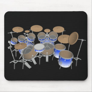 10 Stück-Trommel-Ausrüstung: Blaue Steigung: Mousepad