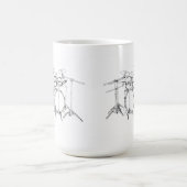 10 Stück-Trommel-Ausrüstung: Schwarzes u. Kaffeetasse (Mittel)
