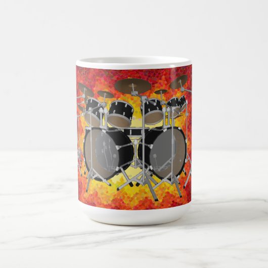 10 Stück-Trommel-Ausrüstung u. Grafiken: Kaffeetasse (Mittel)