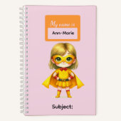 10 Super-Heldinnen Schreibwaren Schülerbedarf Notizblock (Vorderseite)