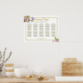 10 Tabelle Hochzeitskartentafel Pastell floral Poster (Küche)