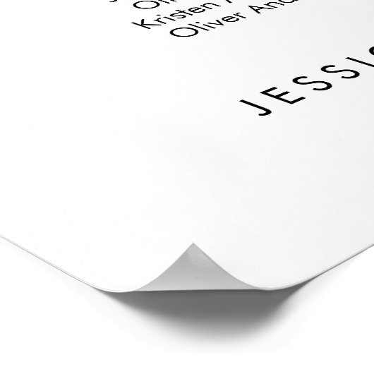 10 Tabellen Destinations World Map Seating Chart Poster (Ecke)