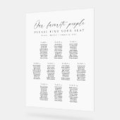 10 Tables Favorite People Acrylic Seating Chart Acrylschild (Winkel)