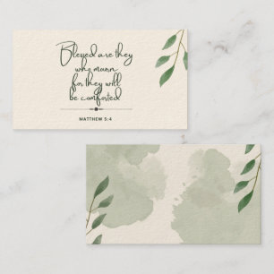 10 Tage der Verse Cards der Schrift Matthew 5:4 Telefonnummerkarte