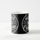 10% Talent 90% Koffein Kaffeetasse (Mittel)