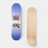 10-teiliges Drum-Kit: 3D-Modell: Benutzerdefiniert Skateboard (Vorderseite)