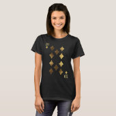 10 Ten of Diamonds Poker Card Playing Card Blackja T-Shirt (Vorne ganz)