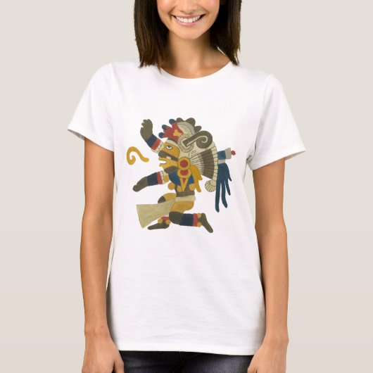 10.Tezcatlipoca - Mayan / Aztec Creator God T-Shirt (Vorderseite)