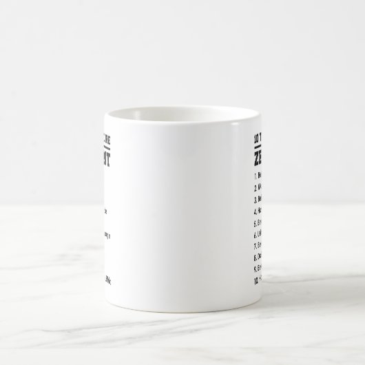 10 Things That Require Zero Talent Motivational Kaffeetasse (Mittel)